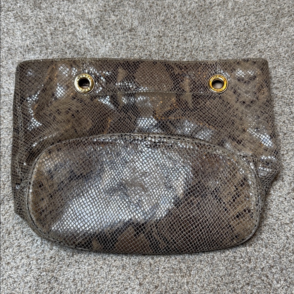 Michael Kors | Jet Set Python Snakeskin Print Lea… - image 2